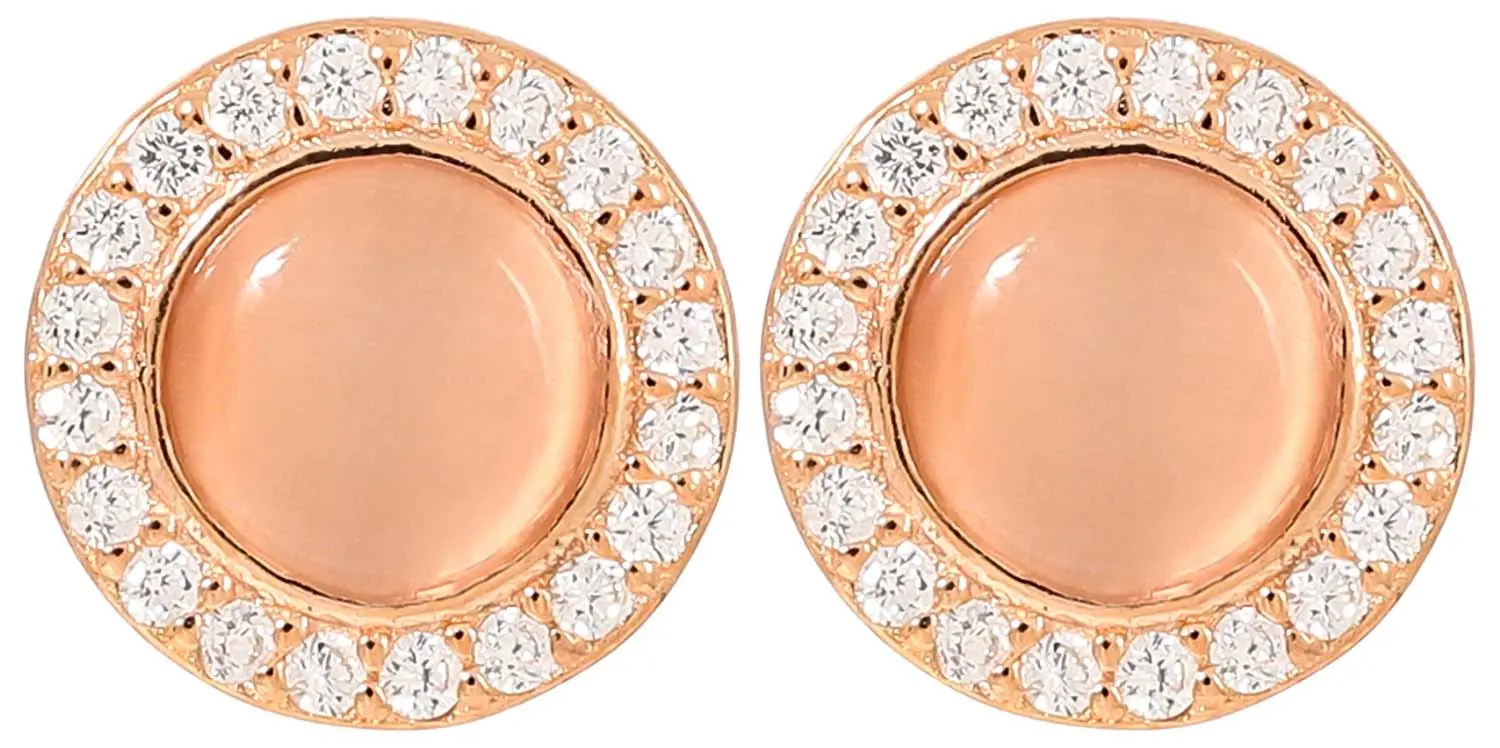 Ohrstecker - Rose Cateye