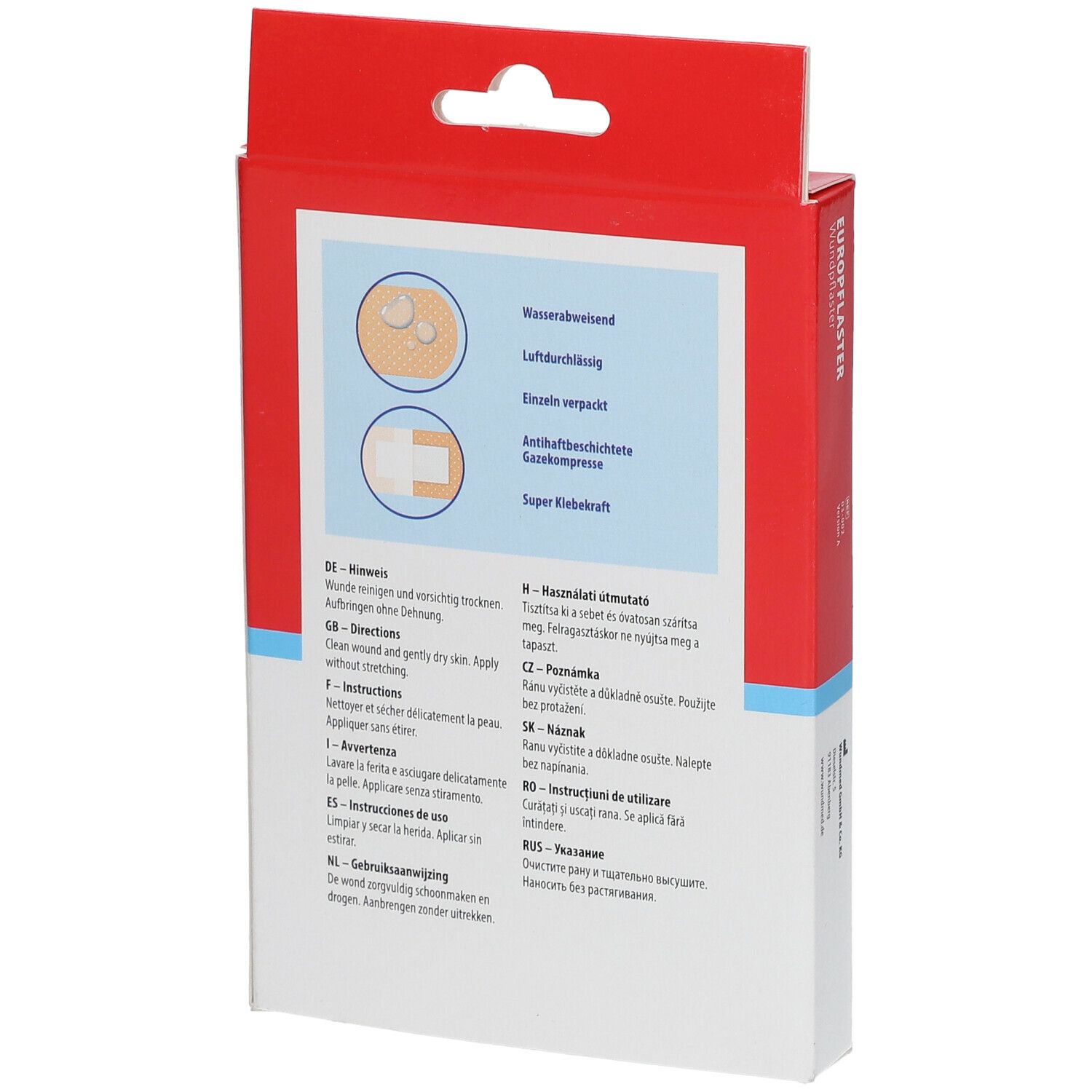 WUNDmed® Wund-Pflaster luftdurchlässig+wasserfest 4 Größen
