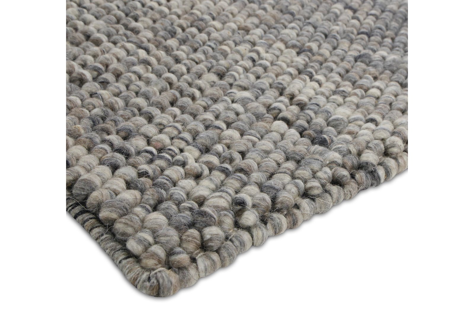 Riverstone teppe Stålgrå farget ullfilt. 160x230 cm
