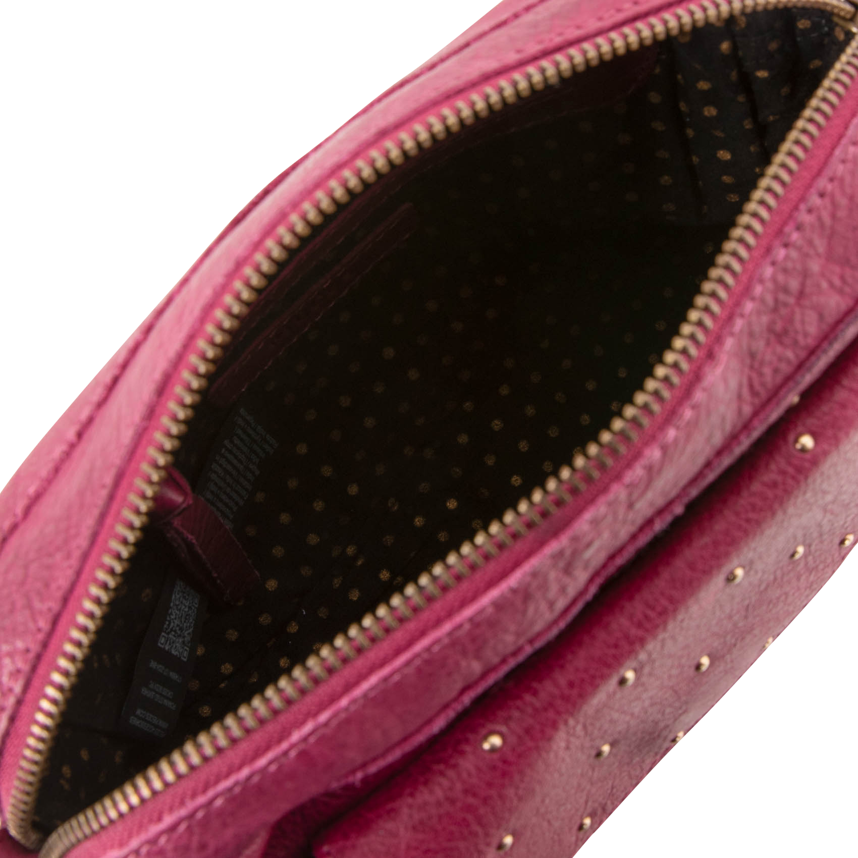 NAINA - Sac bandoulière à studs en cuir | Violet