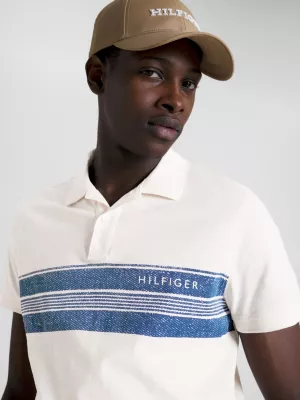 Polo Stripe Slub Jersey Regular Fit