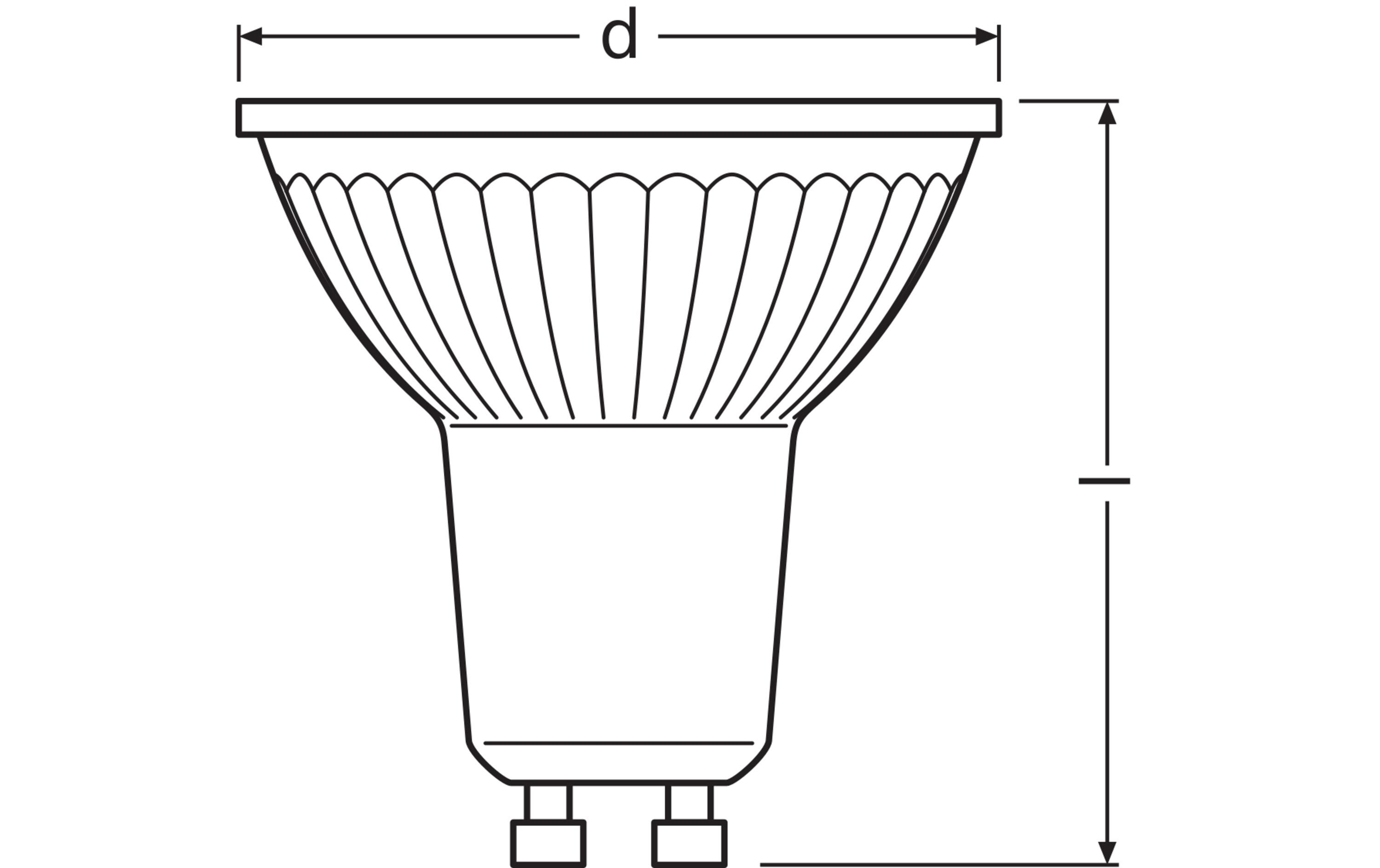 Lampe Superstar Par 16 36 °, 4.5W, GU10, Warmweiss, 2 StückDimmbare LED-Reflektorlampen PAR16 mit Retrofit-Stecksockel