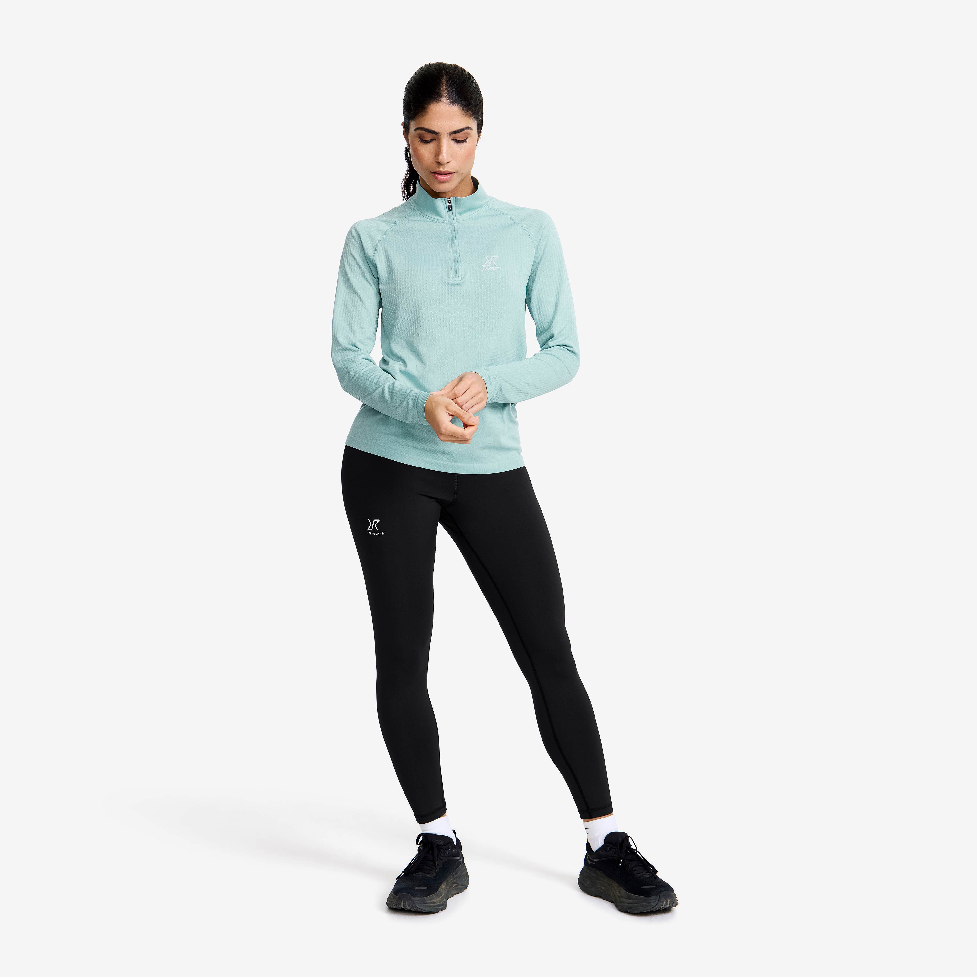 Focus Half-zip Seamless Top Dame Arona
