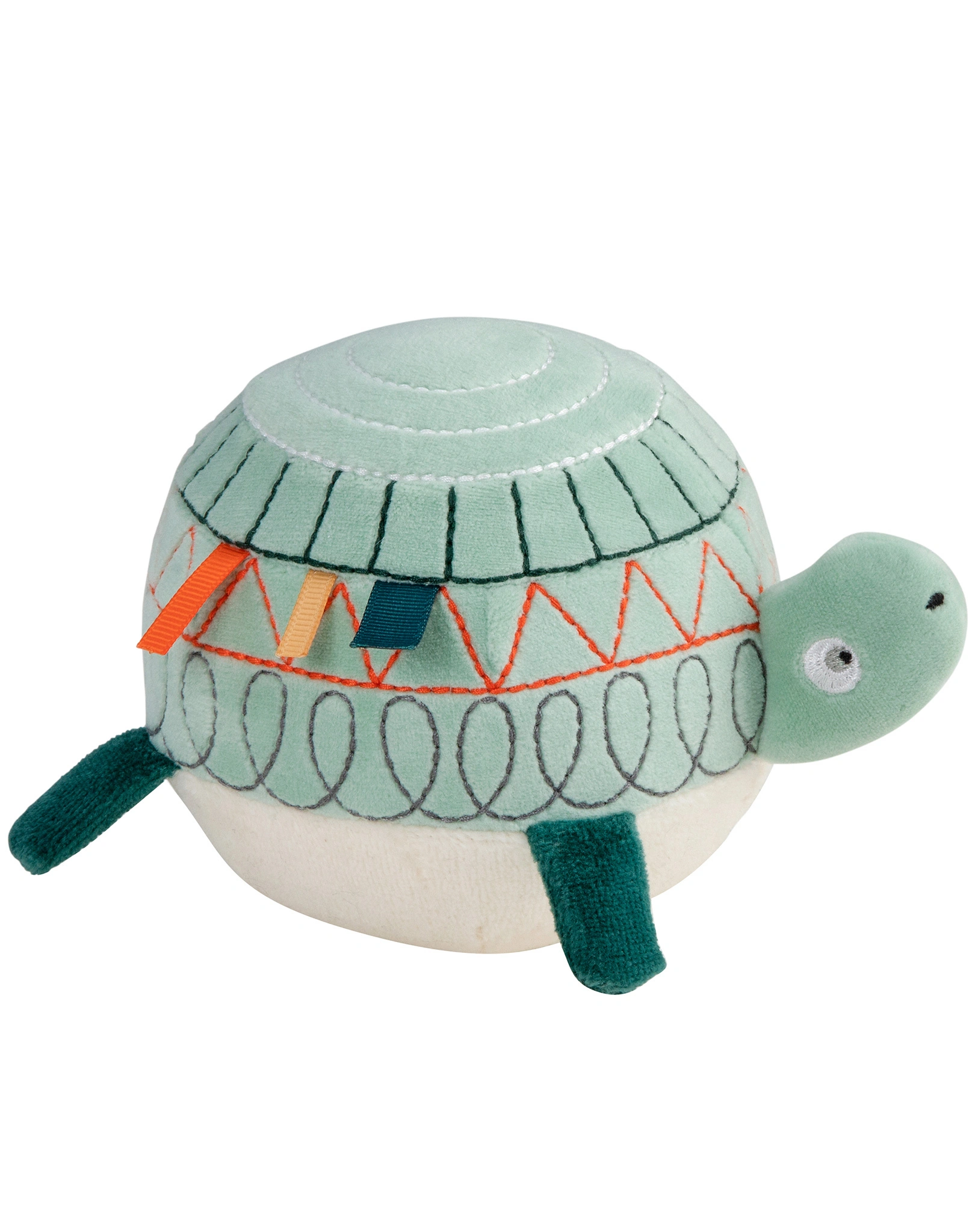 Stoff-Ball TURBO DIE SCHILDKRÖTE (Ø10cm) in grün
