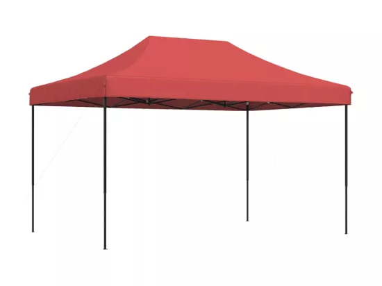 Tente de réception pliable escamotable bordeaux 440x292x315 cm