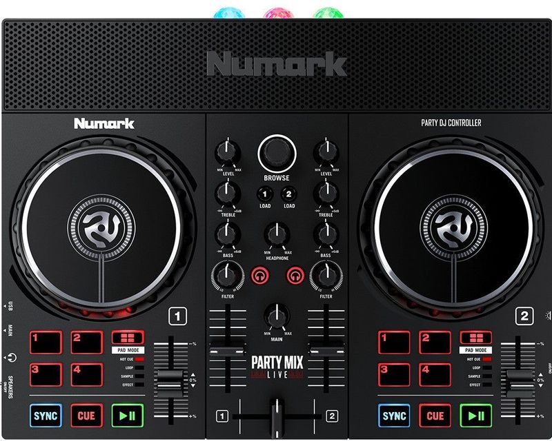 Numark - Party Mix Live - DJ Controller - DJ Set - Inclusief Verlichting en Luidsprekers