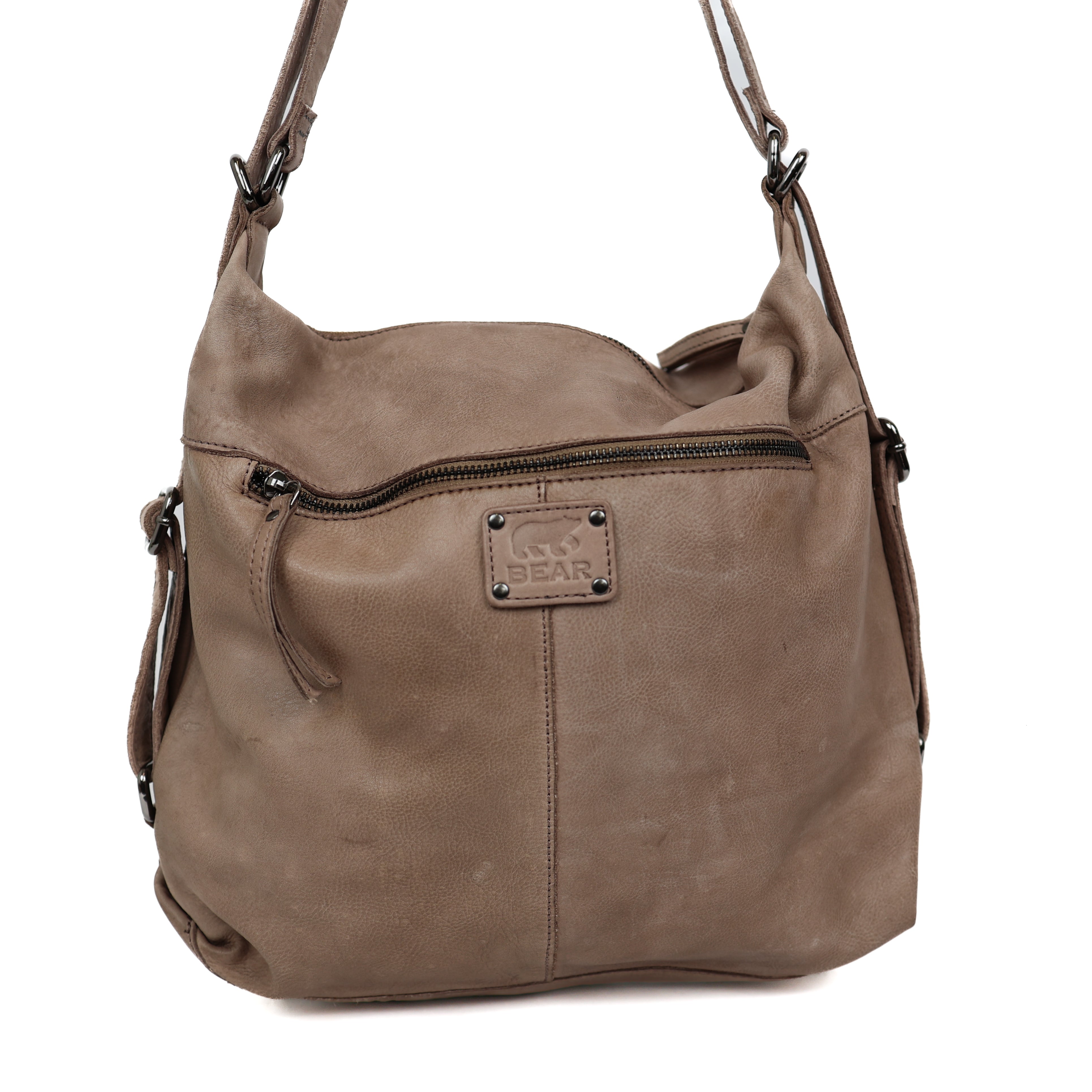 Rugzak/handtas 'Veerle' taupe Taupe