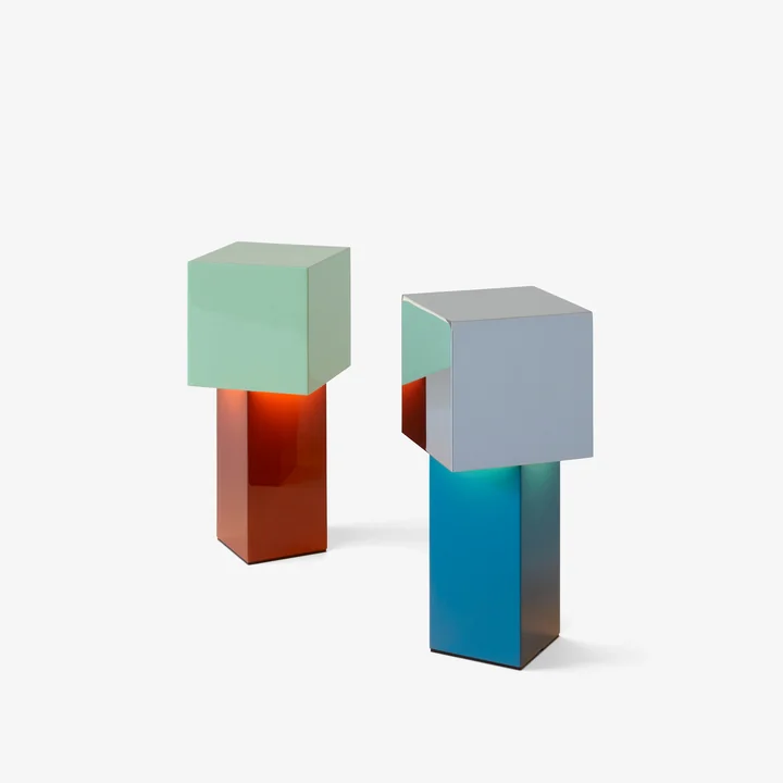 &Tradition - Pivot Portable ATD7 Akkuleuchte, rusty / mint