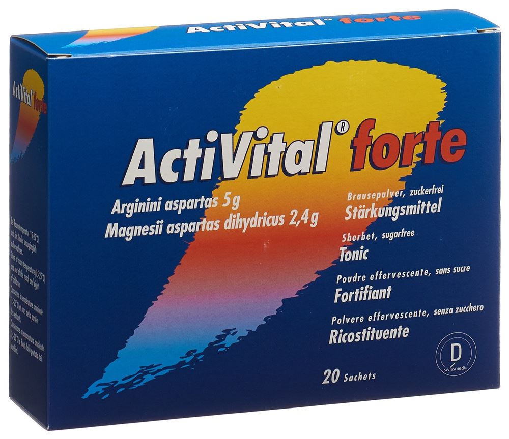 ACTIVITAL forte Brause Plv orange limette Btl 20 Stk
