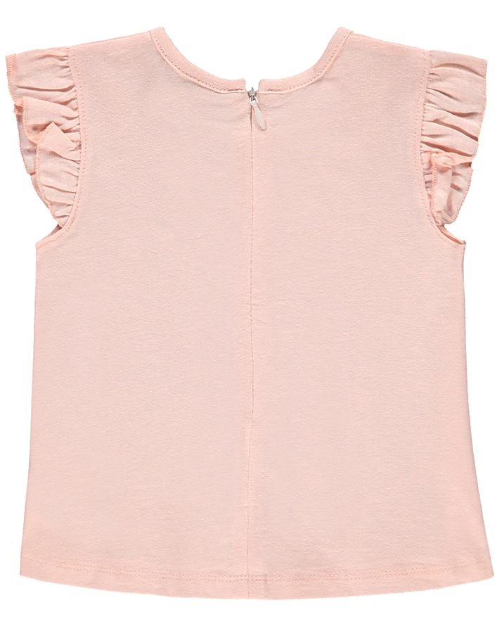 T-Shirt SPRING CHIC mit Flügelärmeln in peony rose