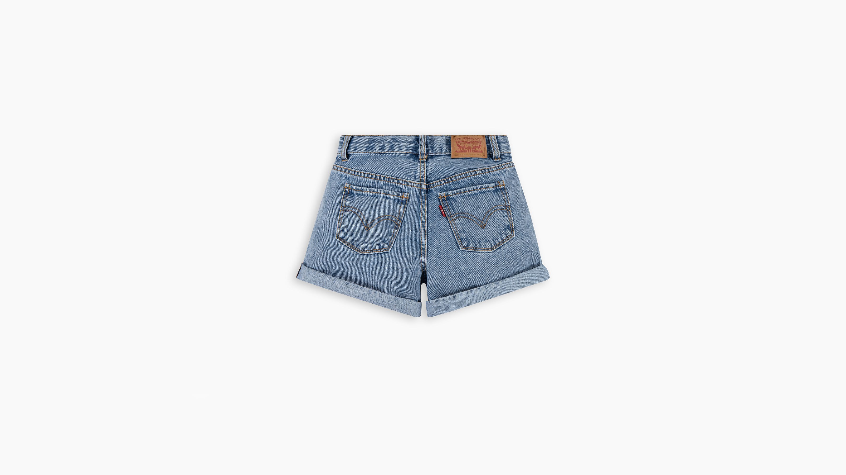 Ado short mini Mom avec revers - Vibe Check - Bleu