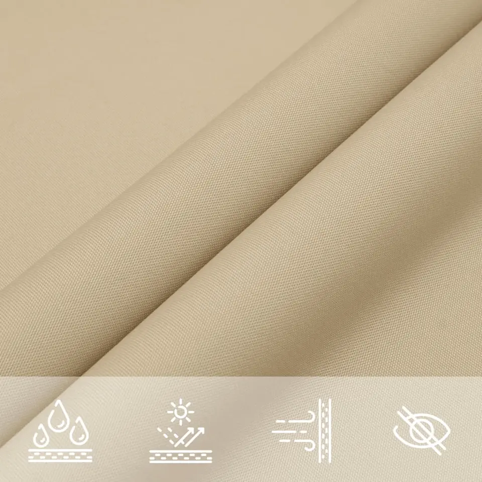 vidaXL - Zonnezeil - Beige - 2 x 4 m