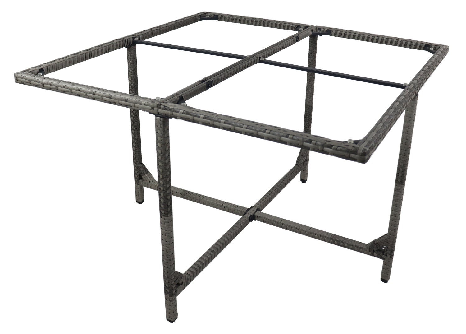Rotan tuintafel balkontafel Raloso grijs