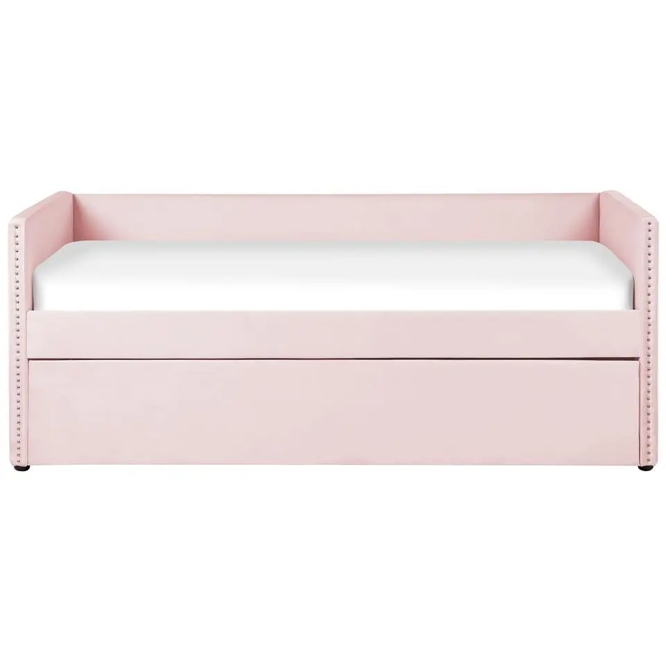 TROYES - Slaapbank - Roze - Fluweel
