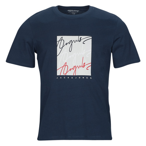 Jack & Jones - JORJOSHUA SS TEE CREW NECK - Marine