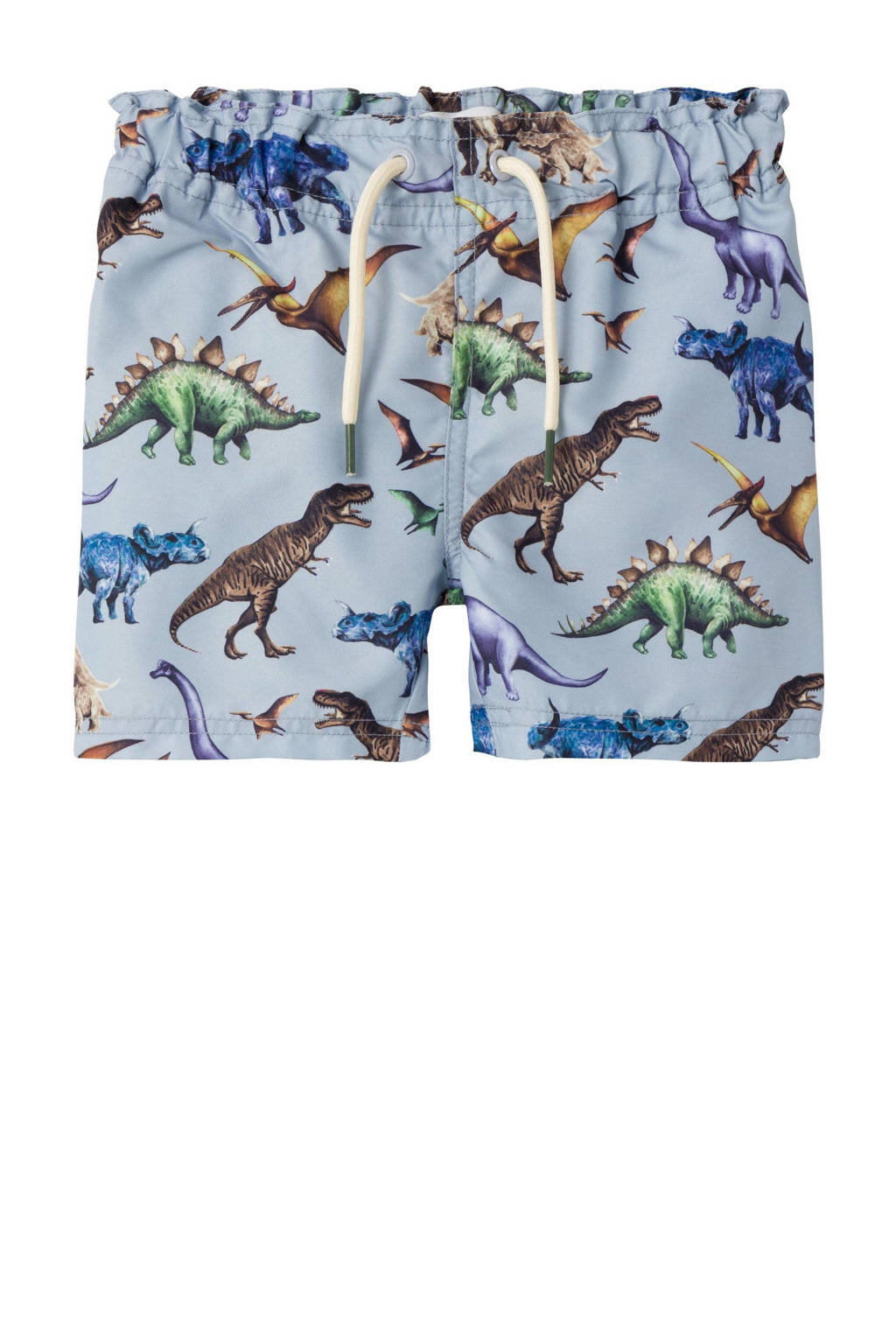Gaaf zwembroekje voor jouw binkie!zwemshort NMMZIMON met all over print lichtblauw/multicolor