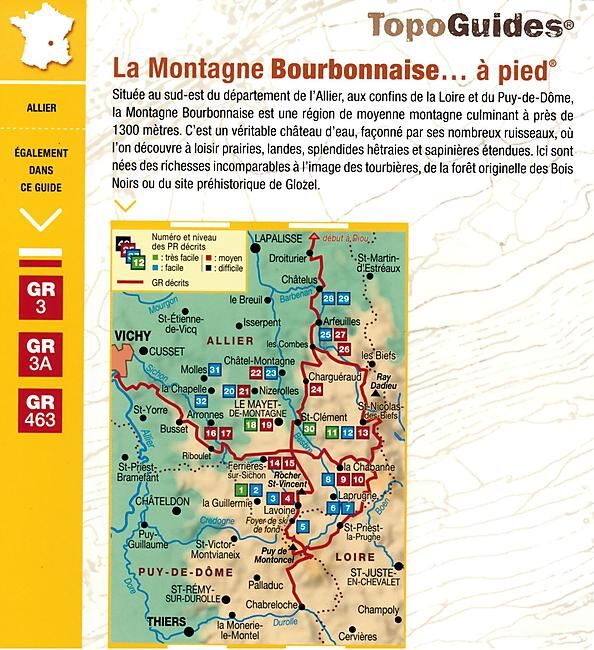 FFRP - P031 LA MONTAGNE BOURBONNAISE A PIED FFRP
