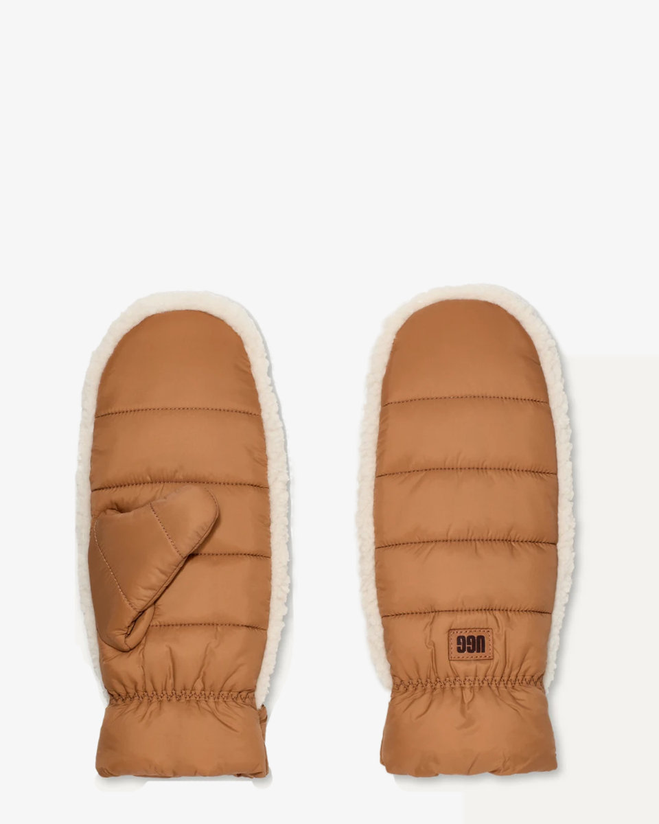 UGG UGGfluff Mitten Chestnut Dames Handschoenen