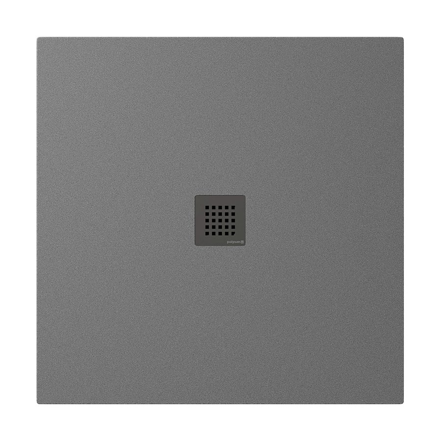 Polysan Treneca douchebak 90x90cm grijs mat