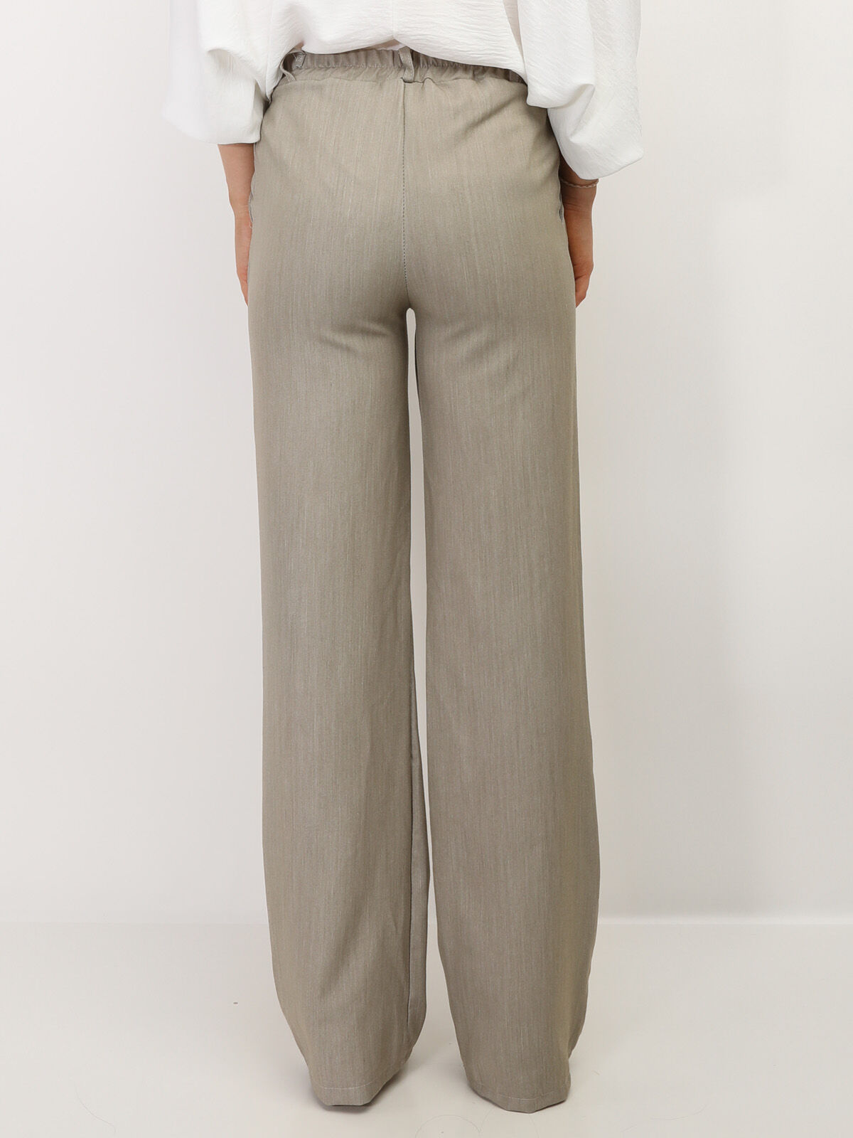 Pantalon tailleur wide leg- Beige