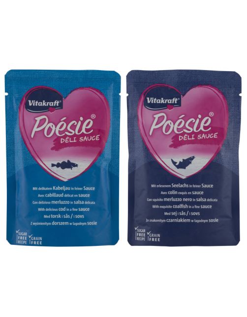 Vitakraft Poésie Multipack Deli Sauce Vis Pouch 6x85 g - Kattenvoer