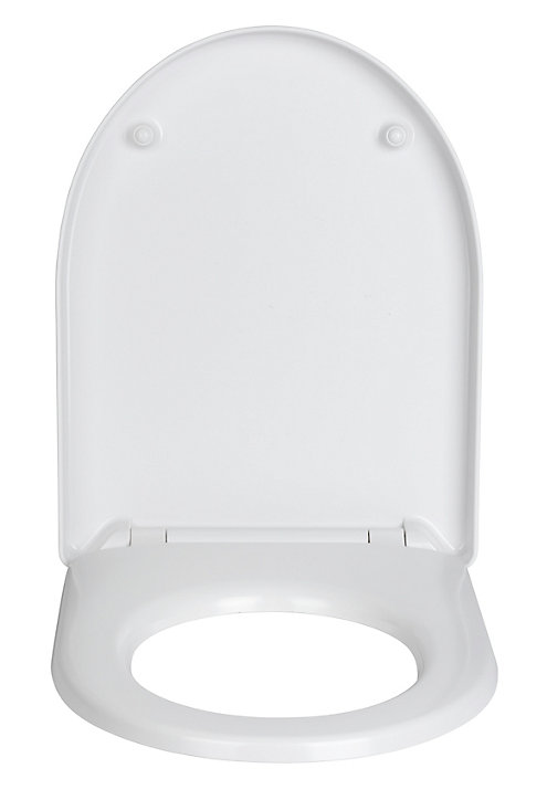 Abattant WC déclipsable blanc avec frein de chute Sindia