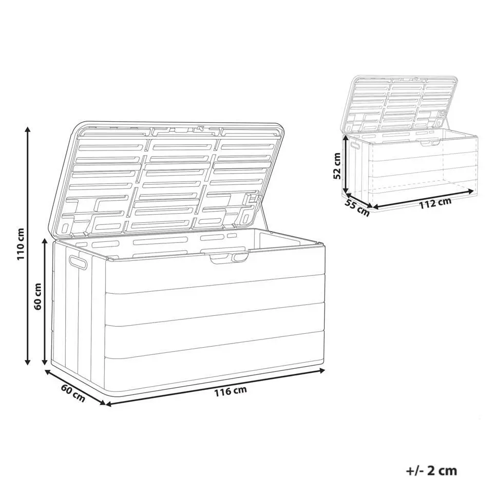 MILIES - Kussenbox - Wit - 116 x 60 cm - Synthetisch materiaal