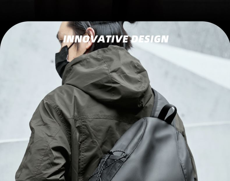 Wavecho - Slingbag met trekkoord en gesp van gaas