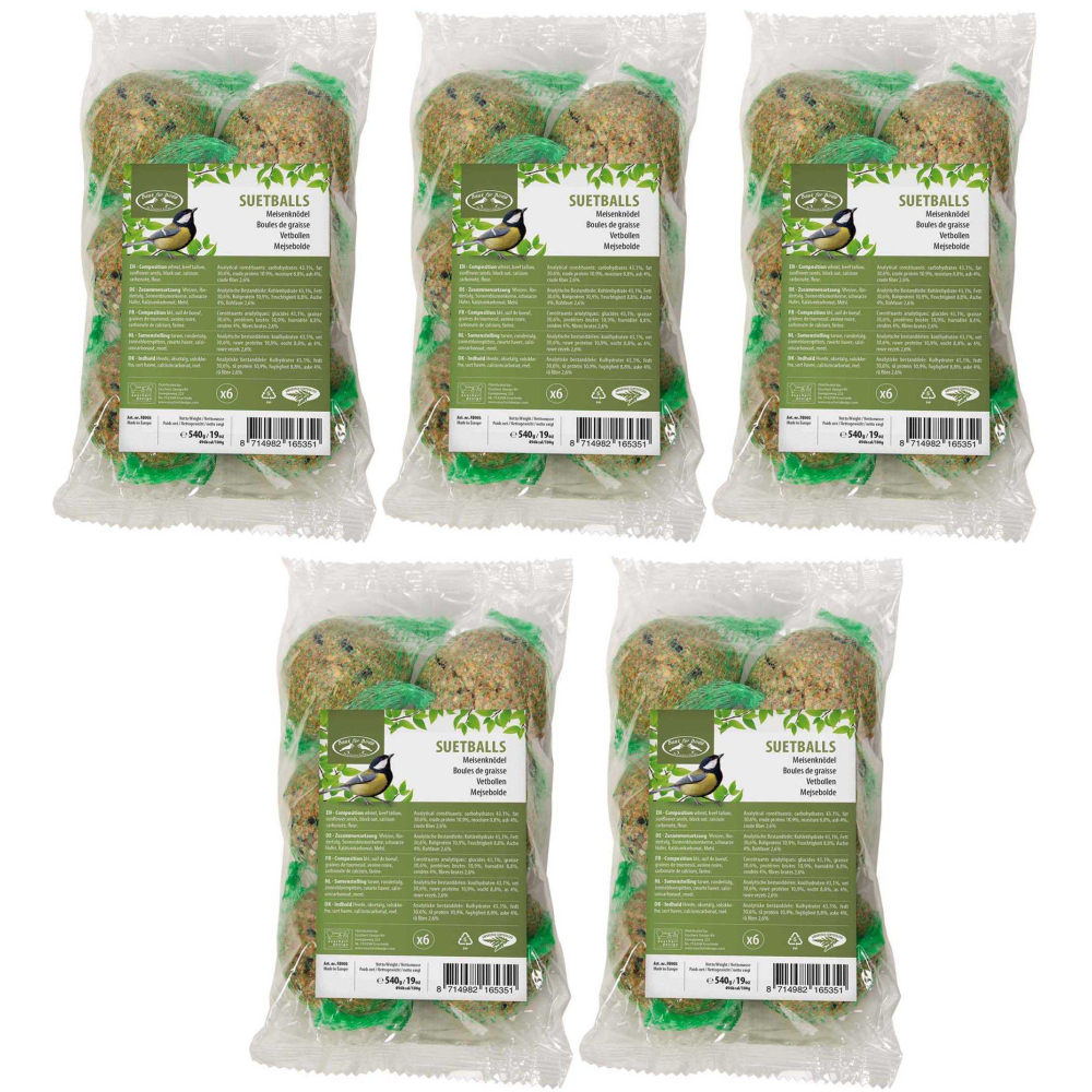 Boules de graisse avec filets 6 pièces 5 sachets