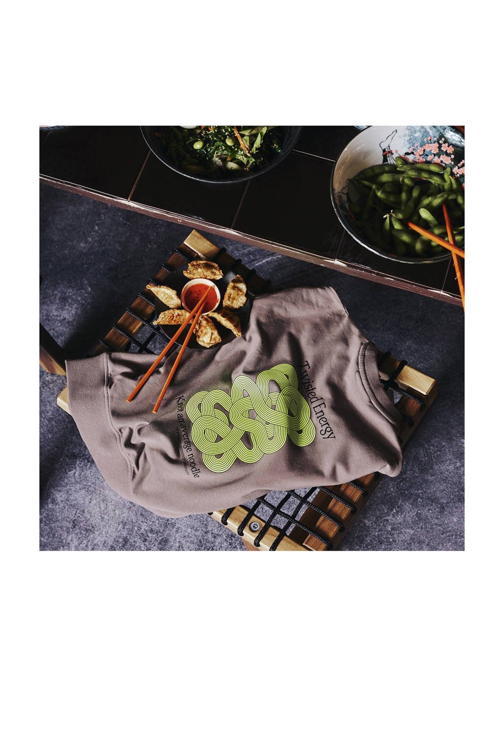 Z8 kids sweater Fenton me backprint taupe