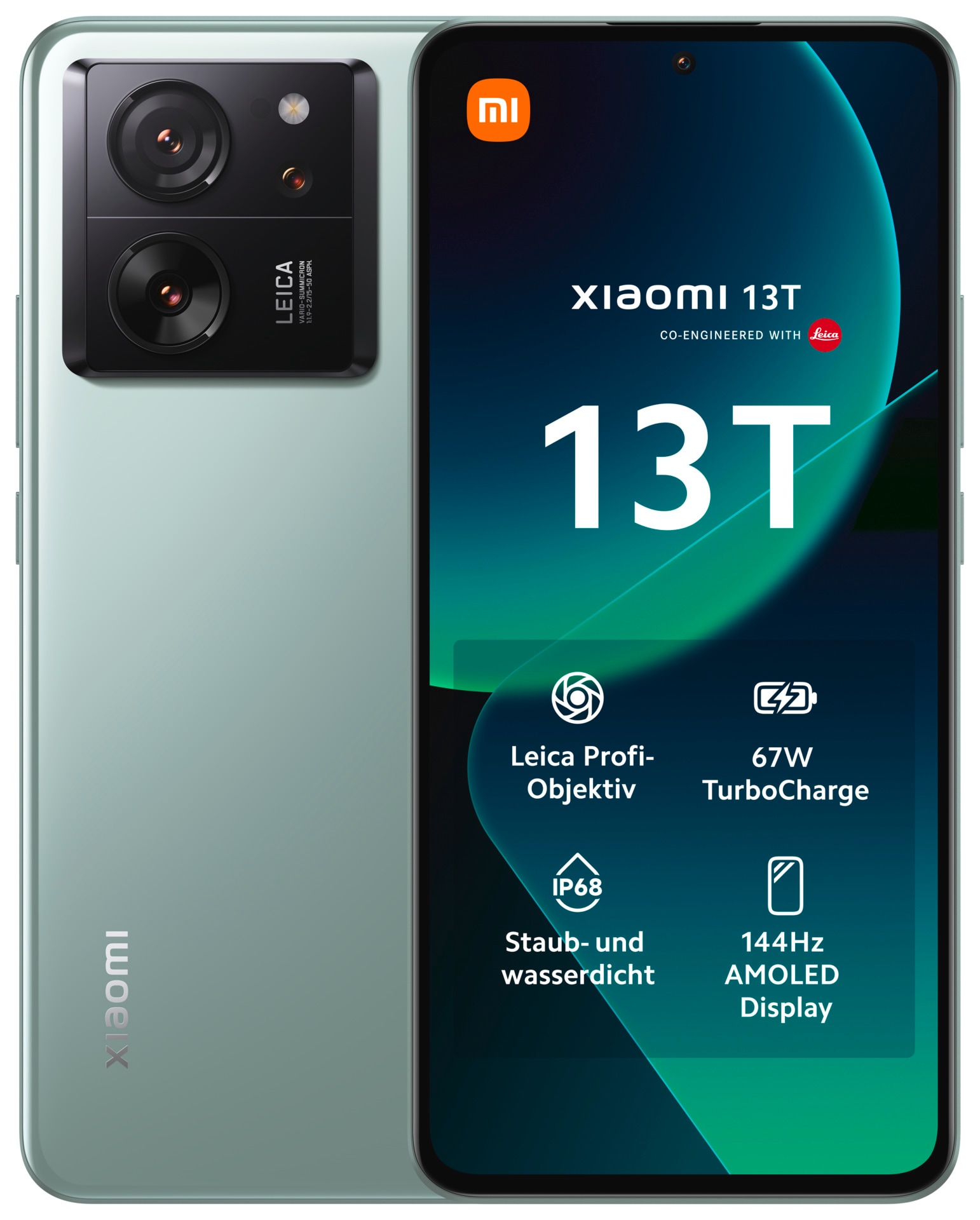 Xiaomi Smartphone »13T mit 8GB RAM + 256GB internem Speicher« Hellgrün 16,94 cm (6,67 Zoll) 144 Hz CrystalRes AMOLED Display