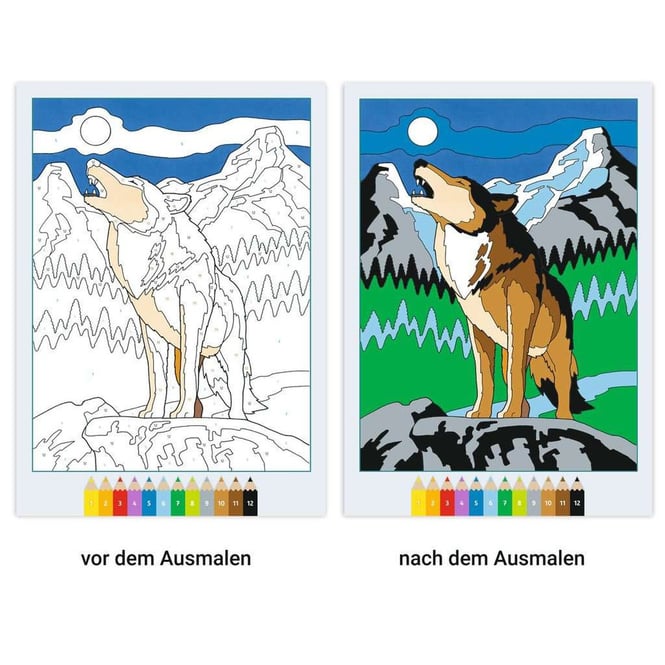 CreArt - Malen nach Zahlen - Gefährliche Tiere