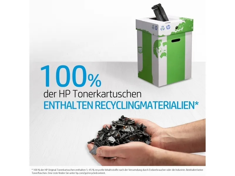 Lasertoner HP 655A CF451A, 10.500 sider, cyan