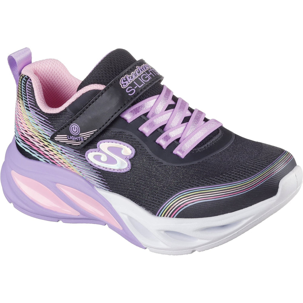 Køb Skechers Black Cosmic Glow - Rainbow Beam