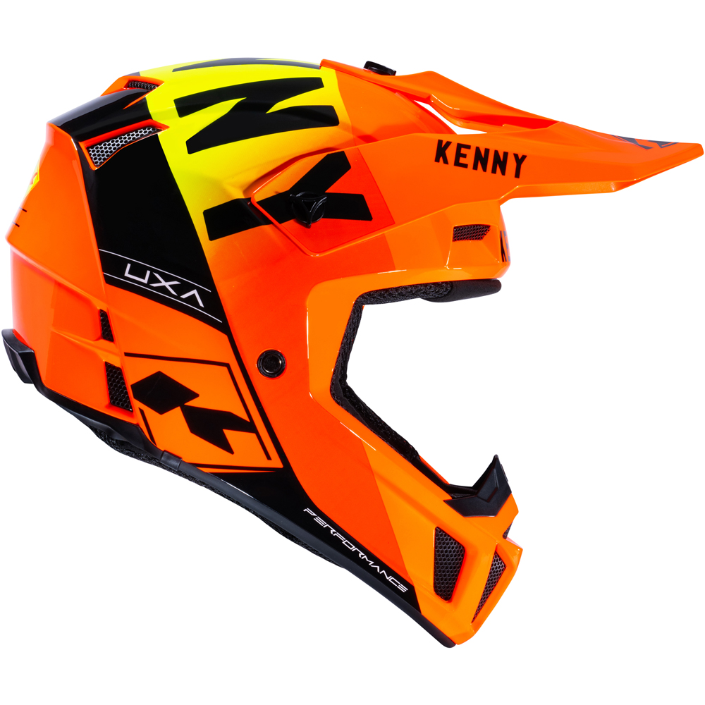 Kenny - Casque Performance Orange / Noir / Jaune