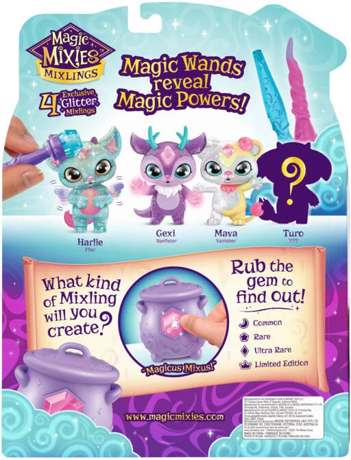 PACK DE 4  PETITS COMPAGNONS MYSTERES - MIXLINGS