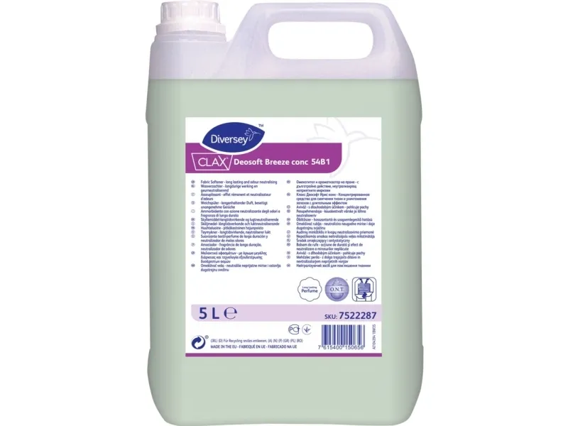 Skyllemiddel, Diversey CLAX Deosoft Breeze conc 54B1, 5 l - (2 stk.)