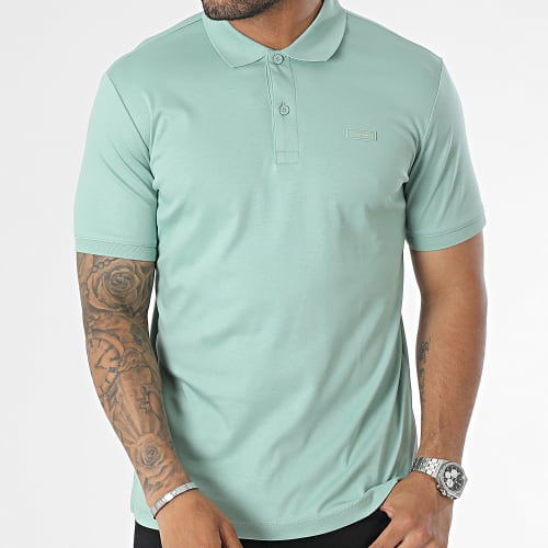 Polo Manches Courtes Slim Smooth Cotton 1657 Vert