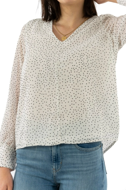 tee shirt manches longues only beatrice cloud dancer