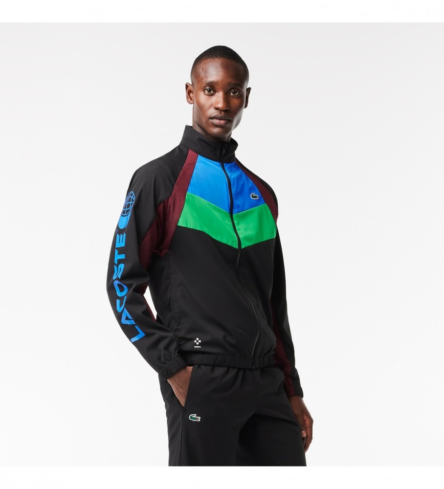 Conjunto de treino Lacoste Tennis Daniil Medvedev preto