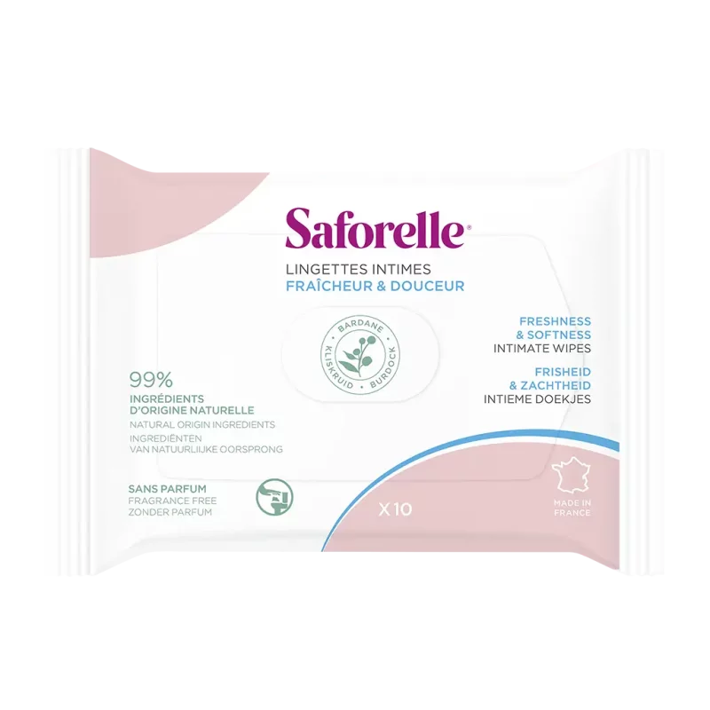 Lingettes Intimes - Sachet pocket de 10