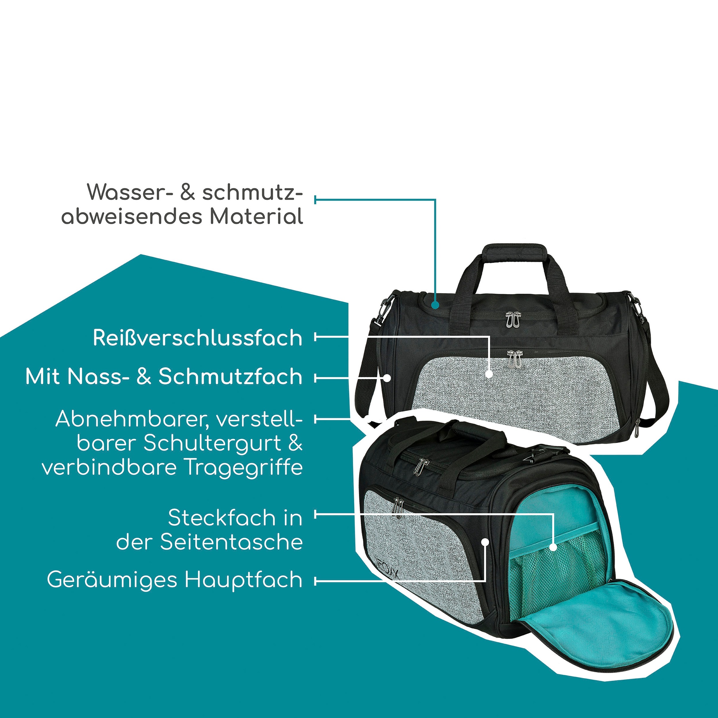 neoxx Sporttasche »Move, Wool the World« teilweise aus recyceltem Material