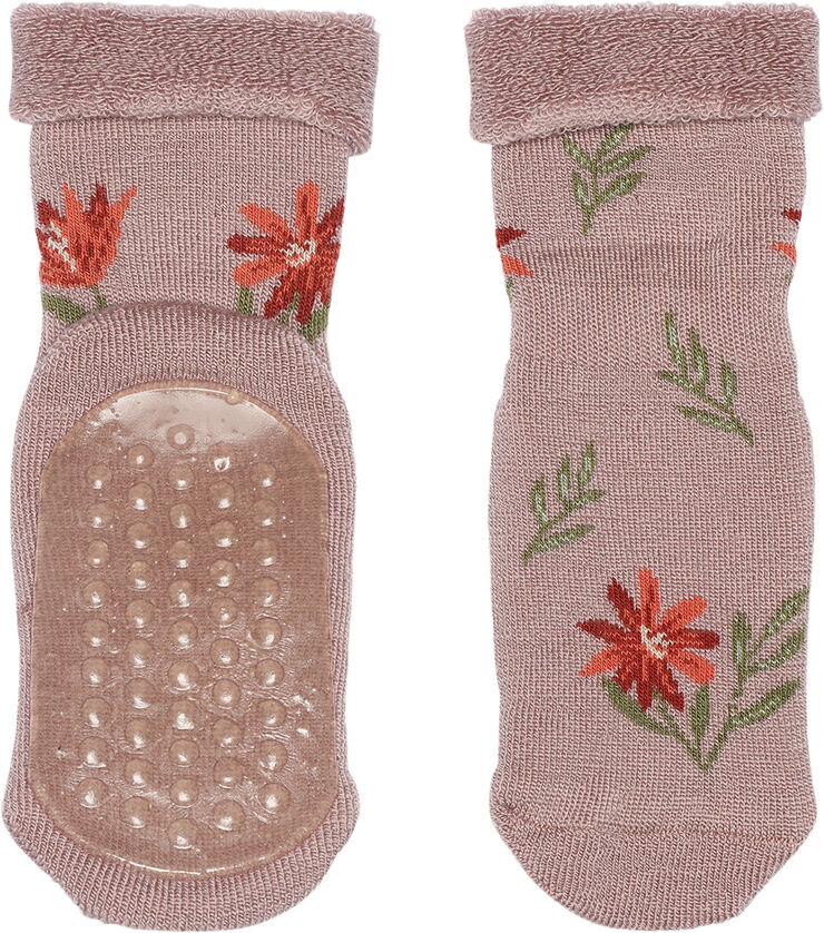 mpKids Jasmine socks - anti-slip Wood rose