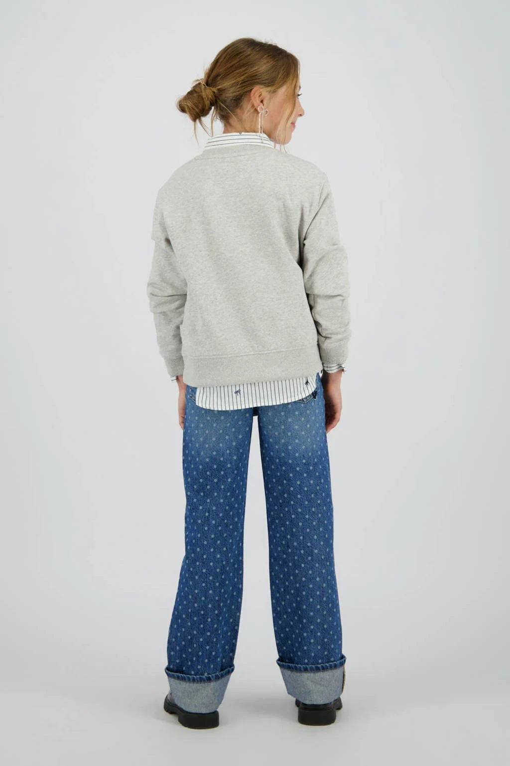 Vingino wide leg jeans medium blue denim