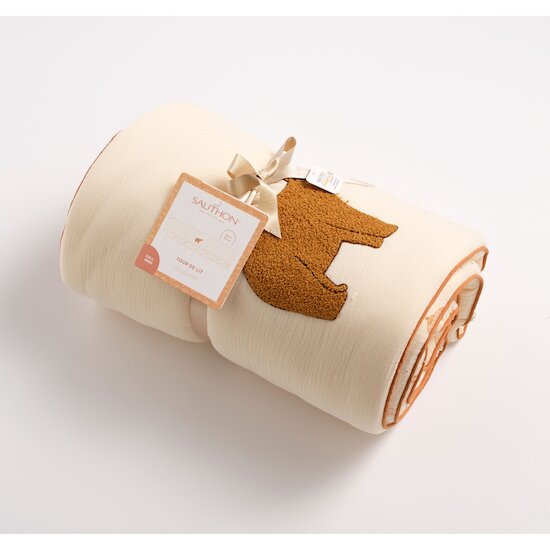 Orsino Tour de lit   Vanille / Camel        de               Sauthon Baby Déco