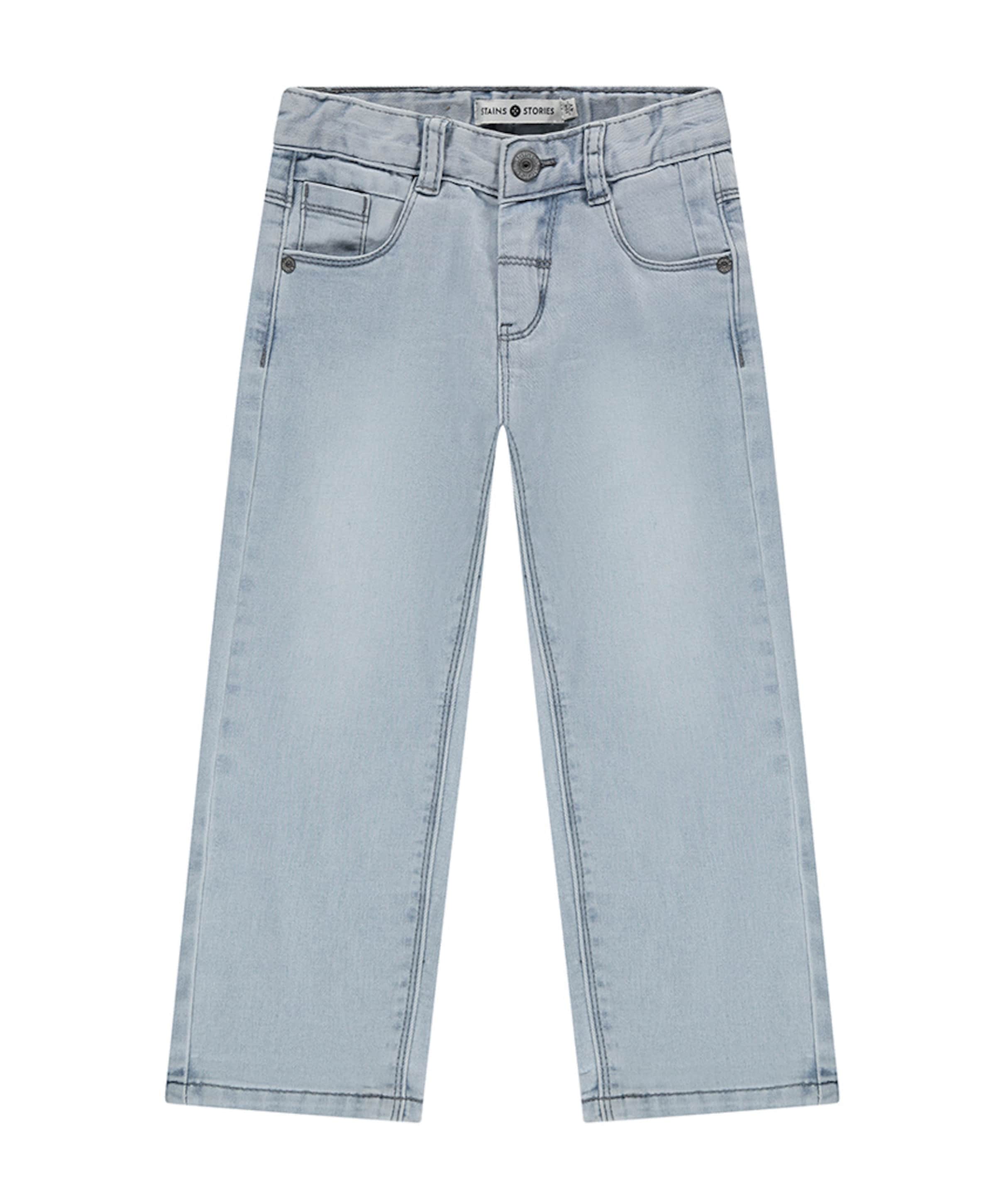 Stains & Stories Boys Denim Wide Fit jongens jeans blauw