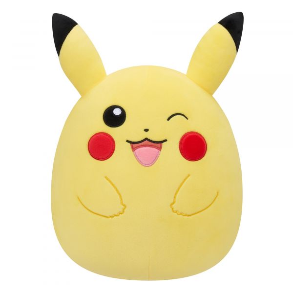 Pokémon Peluche Squishmallows Pikachu Piscar de Olho 35 cm
