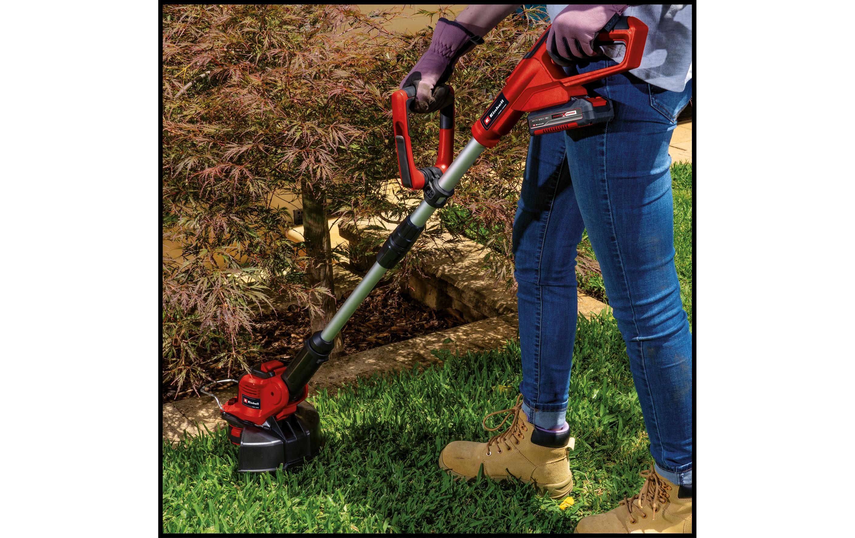 Akku-Rasentrimmer GE-CT 18/28 TC Solo<br>Rasentrimmer mit Trimmer Cart und Pflanzenschutz