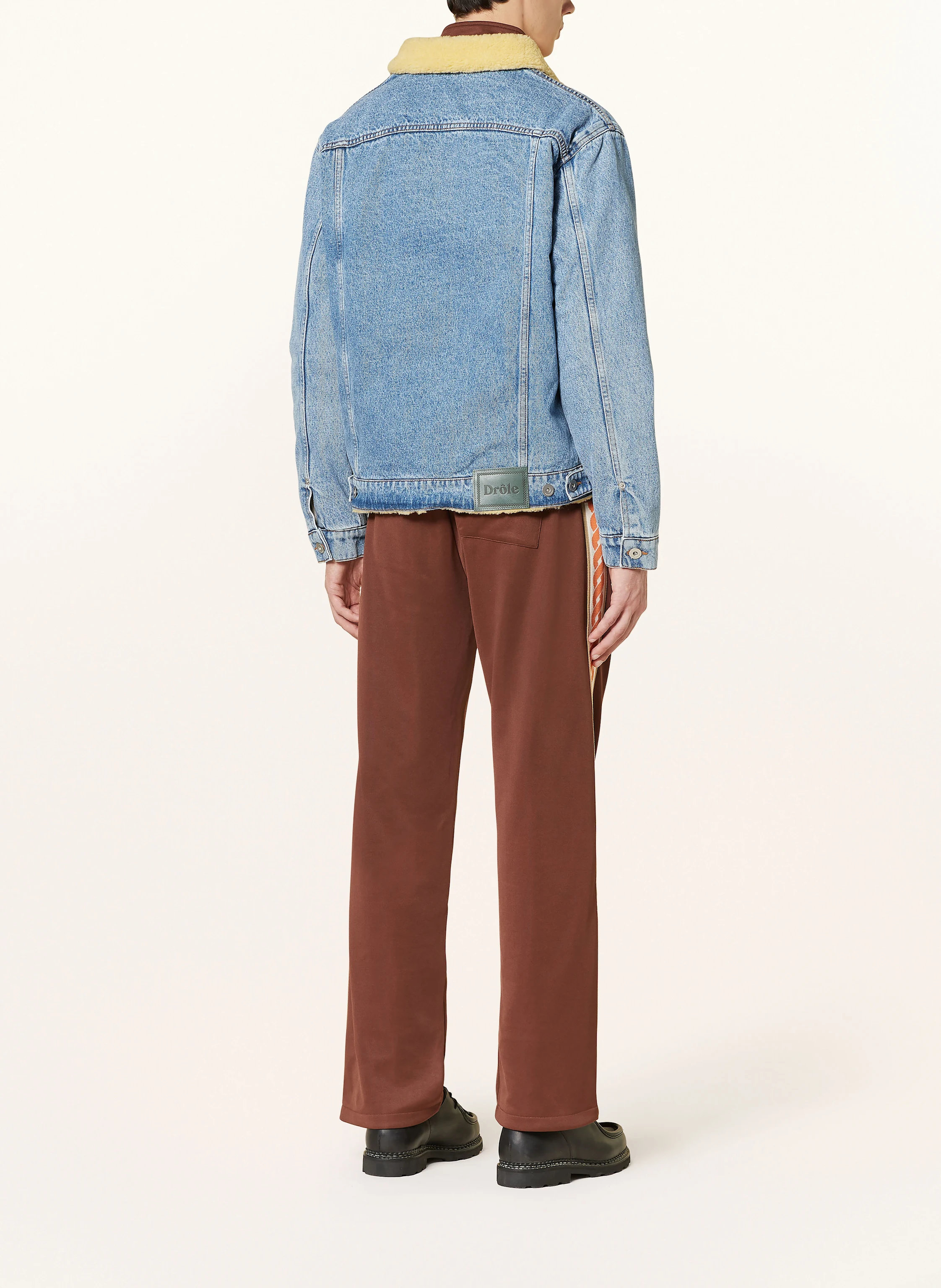 DRÔLE DE MONSIEUR Jeansjacke mit Teddyfell
