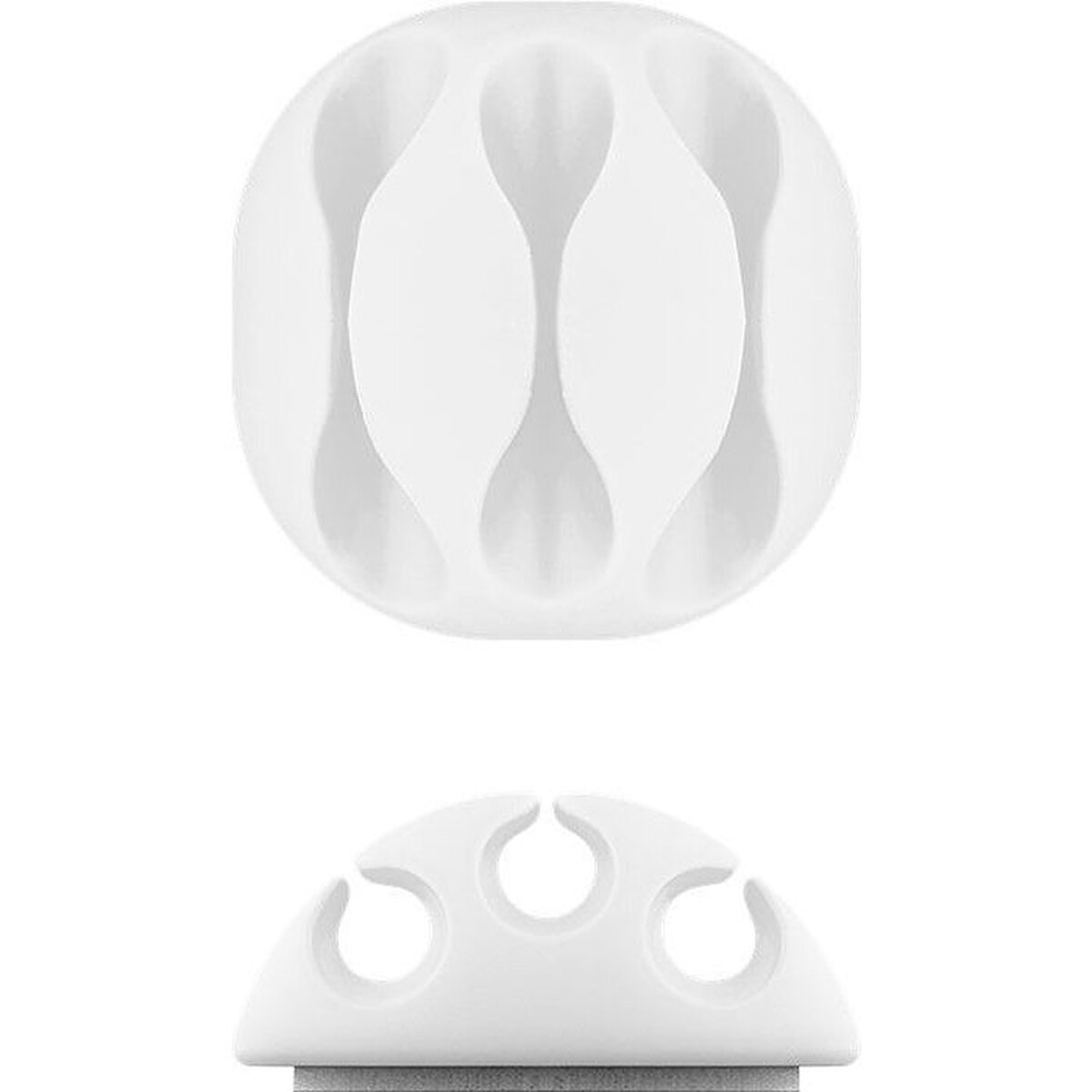 Goobay 3 Slot Cable Management - Blanc